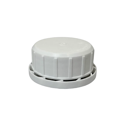 42mm White Plastic Tamper Evident Cap with Tri-Seal PE liner Invopak