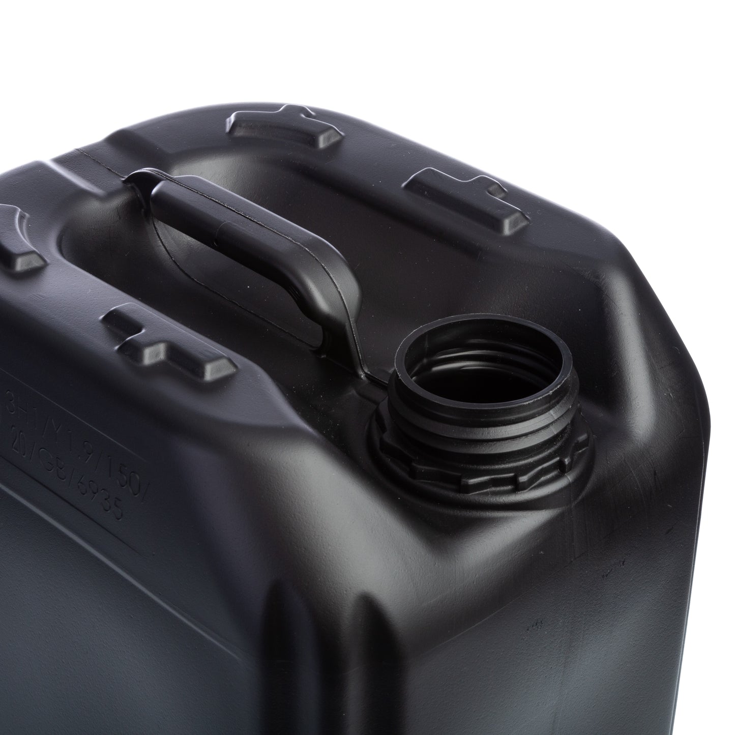 10 Litre Black UN Approved Stackable Jerry Can with 51mm Neck 400g