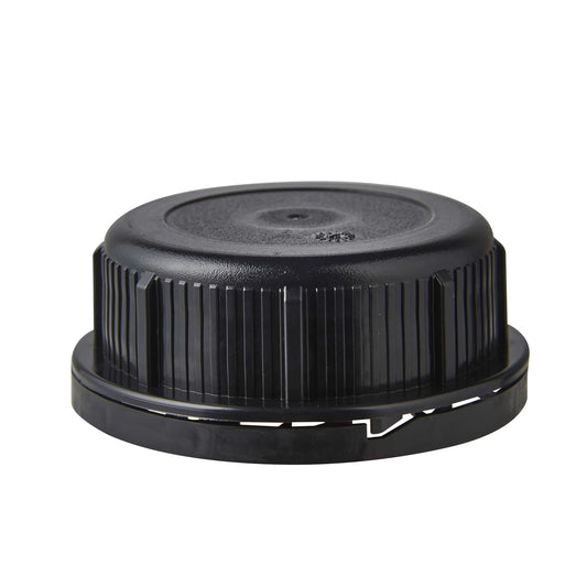 51mm Tamper Evident Plastic Cap Black Invopak