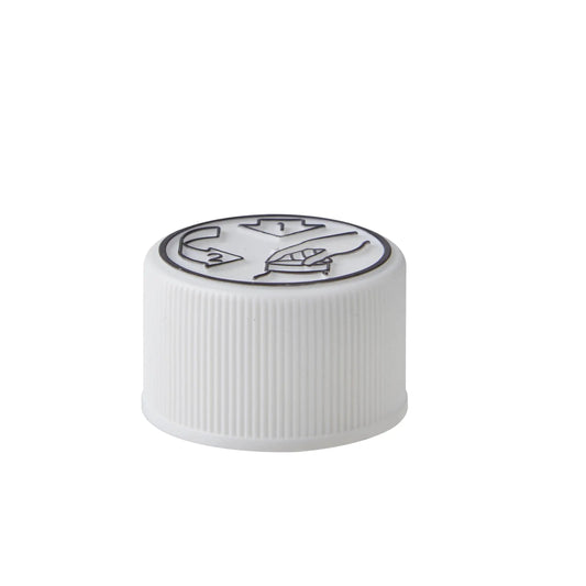 20mm PLastic White Child Resistant Cap Invopak