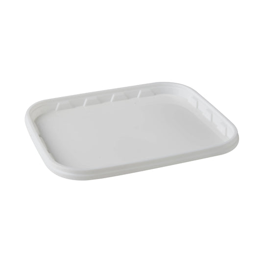 8 Litre Plastic White Square Lid Invopak