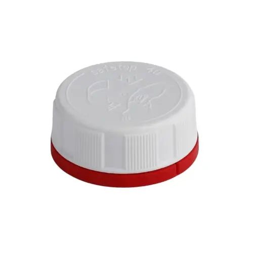 42mm Plastic White Tamper Evident Cap With Aluminium Foil Wad Invopak