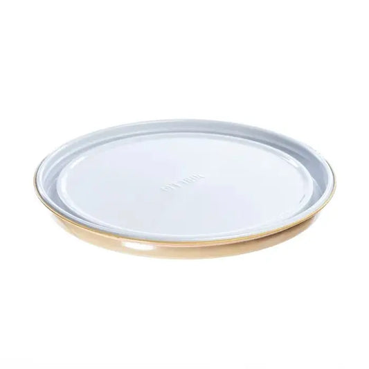 180 mm Tinplate White Lacquered Pail Lid Invopak