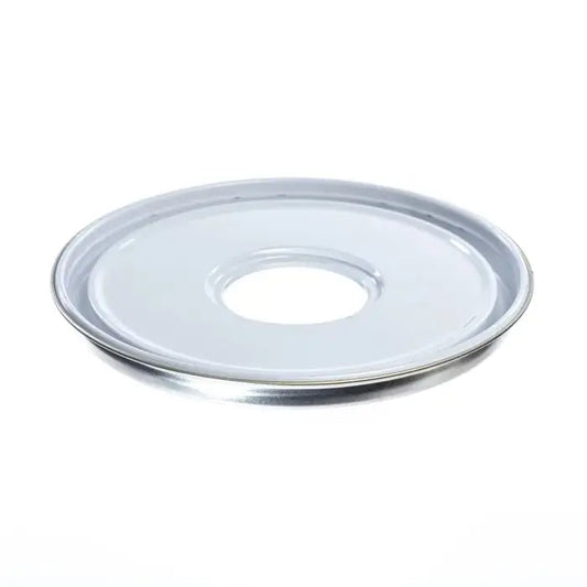 180mm Tinplate white Plain Pail Lid Flat with Hole for Bung Invopak