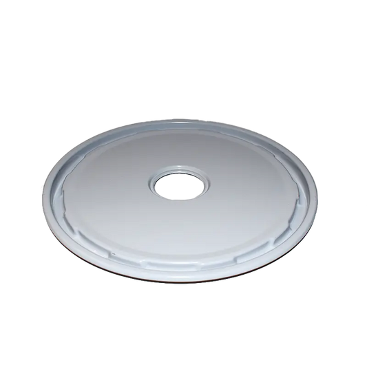285mm Tinplate Plain Pail Lid Flat with 57mm Centre Hole for Bung Invopak