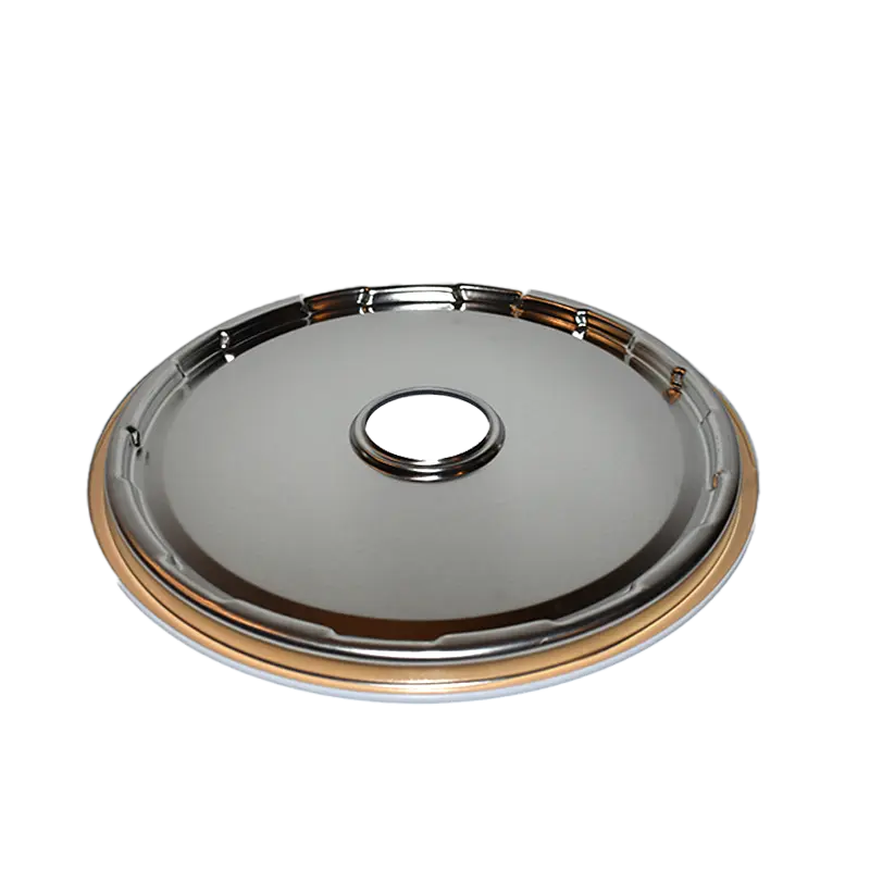 285mm Tinplate Plain Pail Lid Flat with 57mm Centre Hole for Bung Invopak