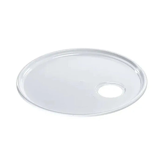 292mm Tinplate White Plain Pail Lid with 57mm Flexspout Invopak