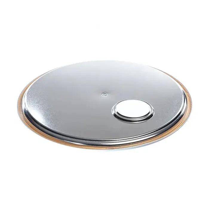 292mm Tinplate White Plain Pail Lid with 57mm Flexspout Invopak