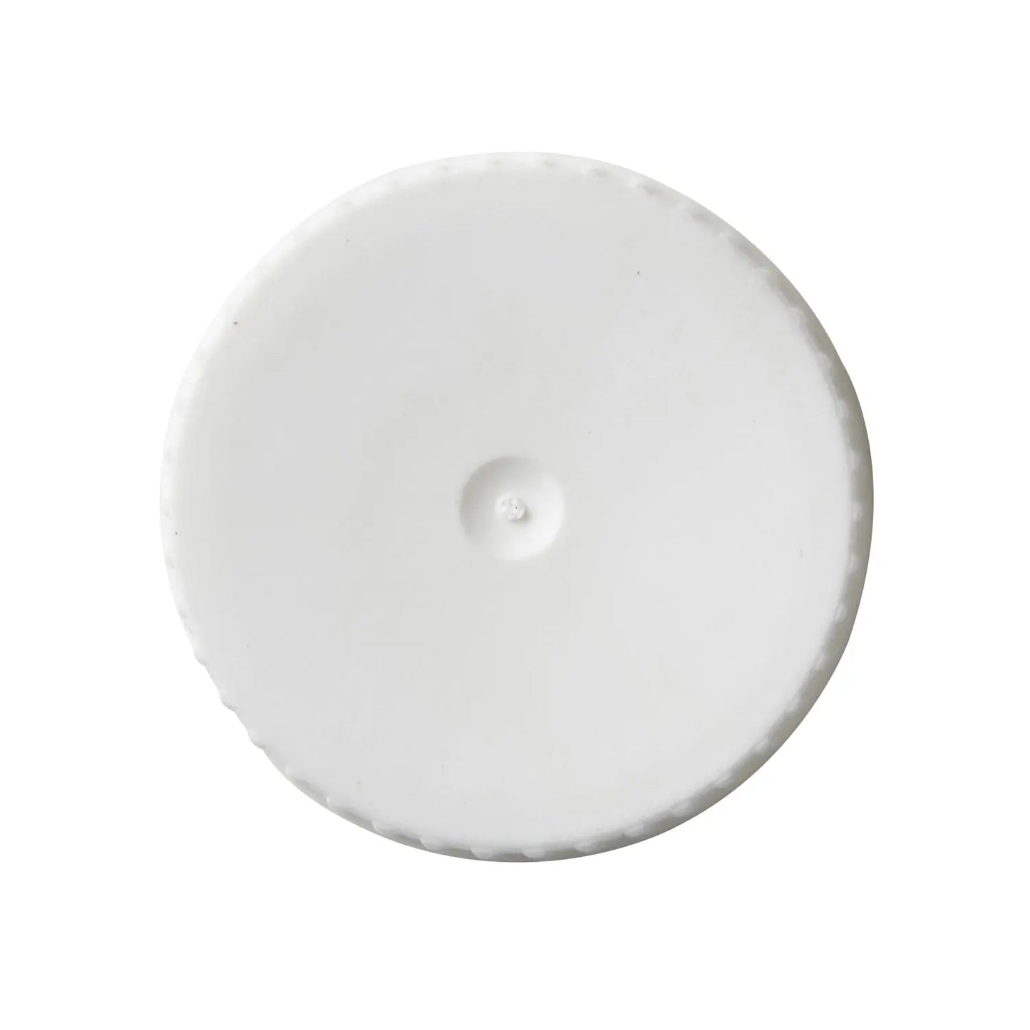 28mm Plastic White Ribbed Cap Invopak