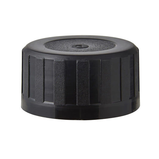 38mm Plastic Black Wadded Cap Invopak