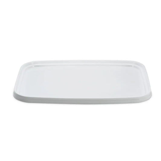 18 L Rectangle White Lid Invopak
