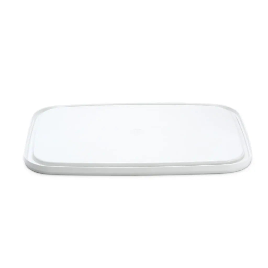 18 L Rectangle White Lid Invopak