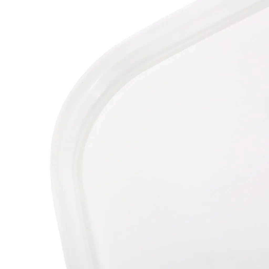 5 Litre White Square Plastic Lid Invopak