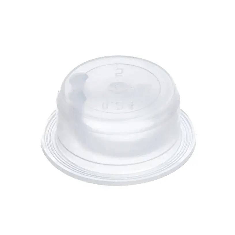 24mm Plastic Clear Plug With Pull Off Ring for Aluminium Bottle Range 50ml to 1.1L Invopak