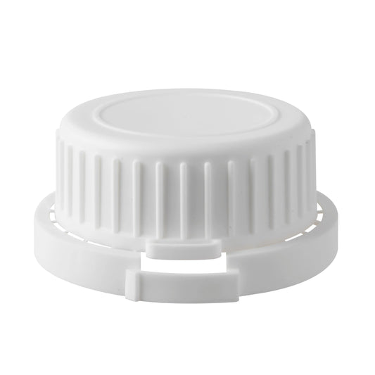 62mm Plastic White Tamper Evident Cap for Aluminium Bottle Range 6.25L to 32L Invopak