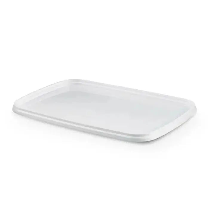 5 Litre Plastic White Rectangle Bucket Lid Invopak