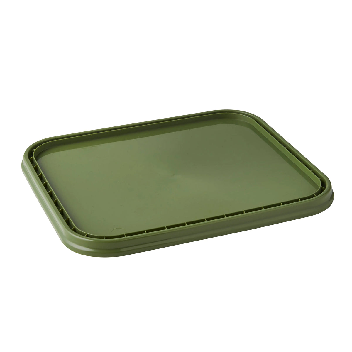10L Plastic Green Square Lid