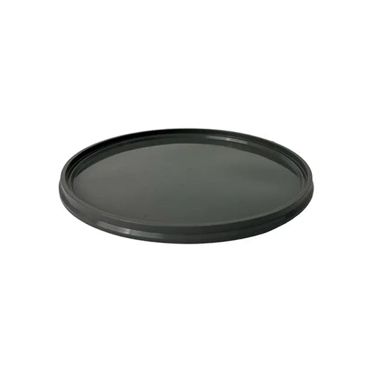 198mm Grey Recycled Plastic Round Bucket Lid Goes with 3L Bucket Invopak