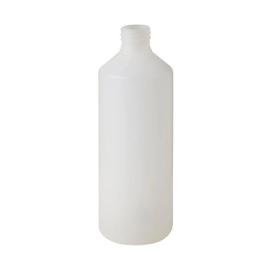 500 ML Plastic Natural Cylindrical Bottle 28mm Neck Invopak