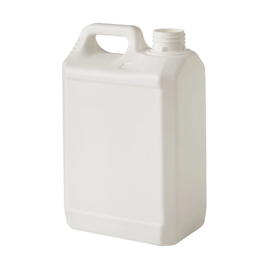 2.5 Litre Plastic White Jerry Can with 38mm Neck 80g Invopak