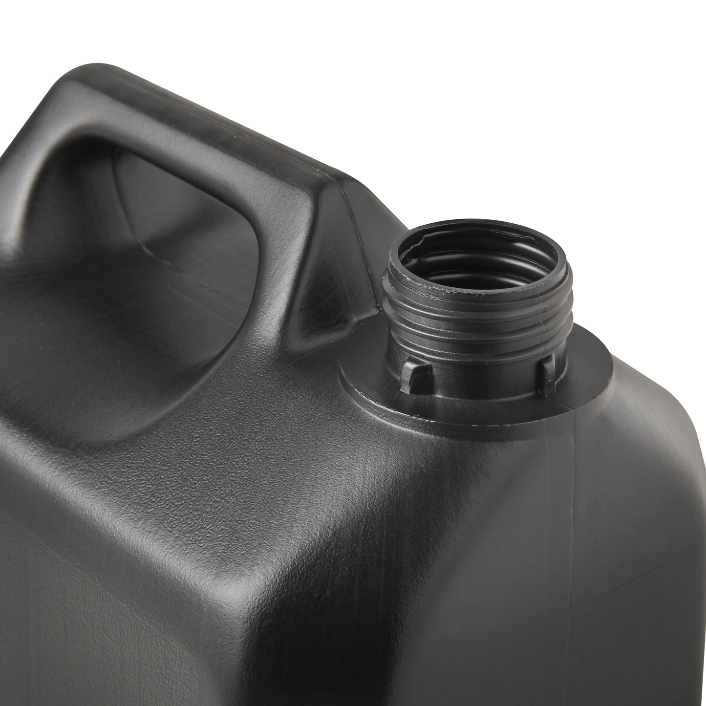 5 Litre Plastic Black Jerry Can With 38mm Neck 135g Invopak