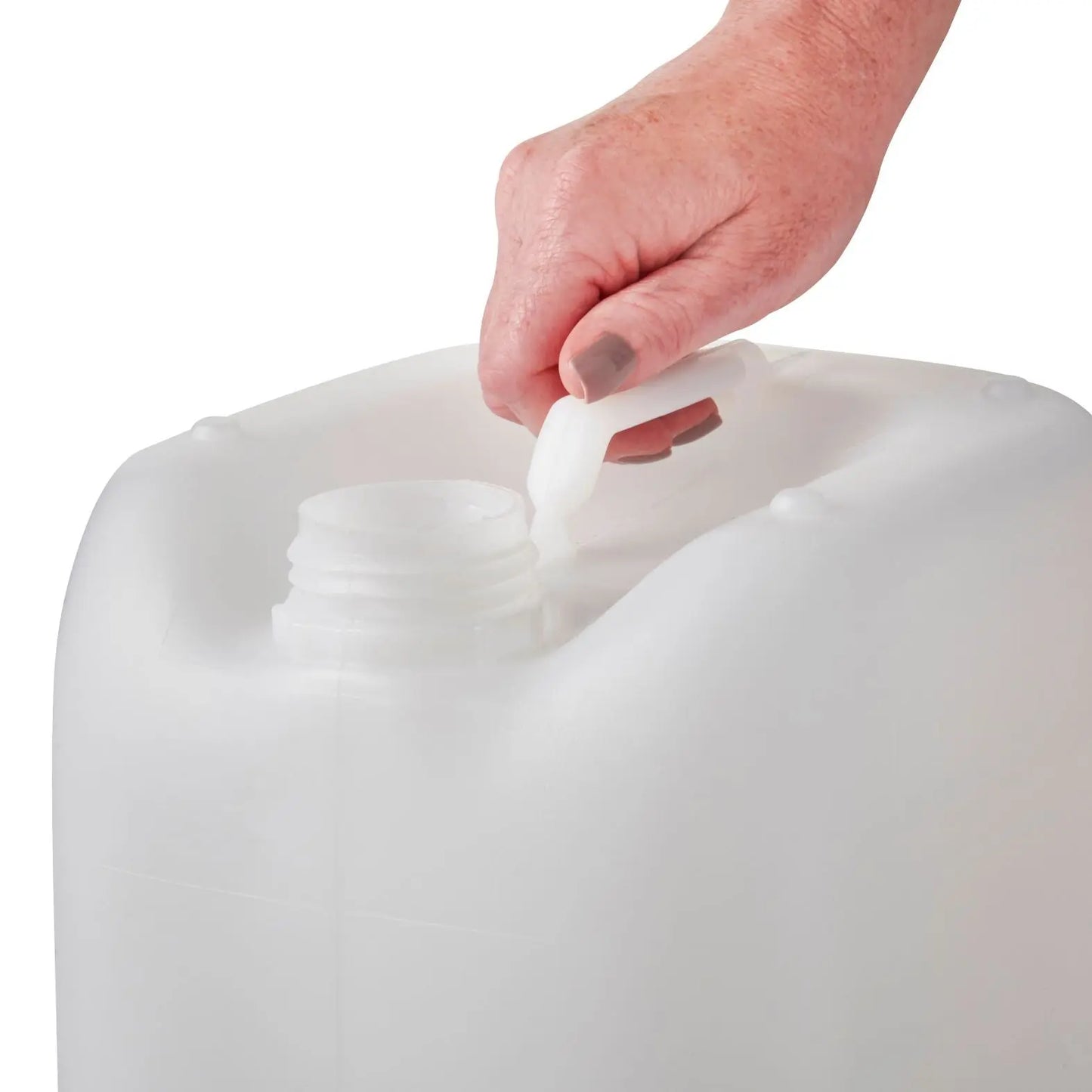 10 Litre Natural Stackable UN Approved Food Grade Plastic Jerry Can Invopak