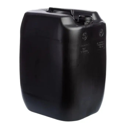 30 Litre Plastic Black UN Approved Stackable Jerry Can with 61mm Neck Invopak