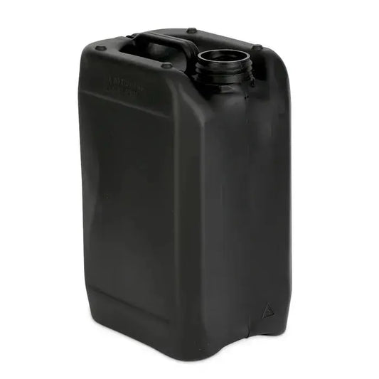 6 Litre Plastic Black UN Approved Stackable Jerry Can with 51mm Neck Invopak