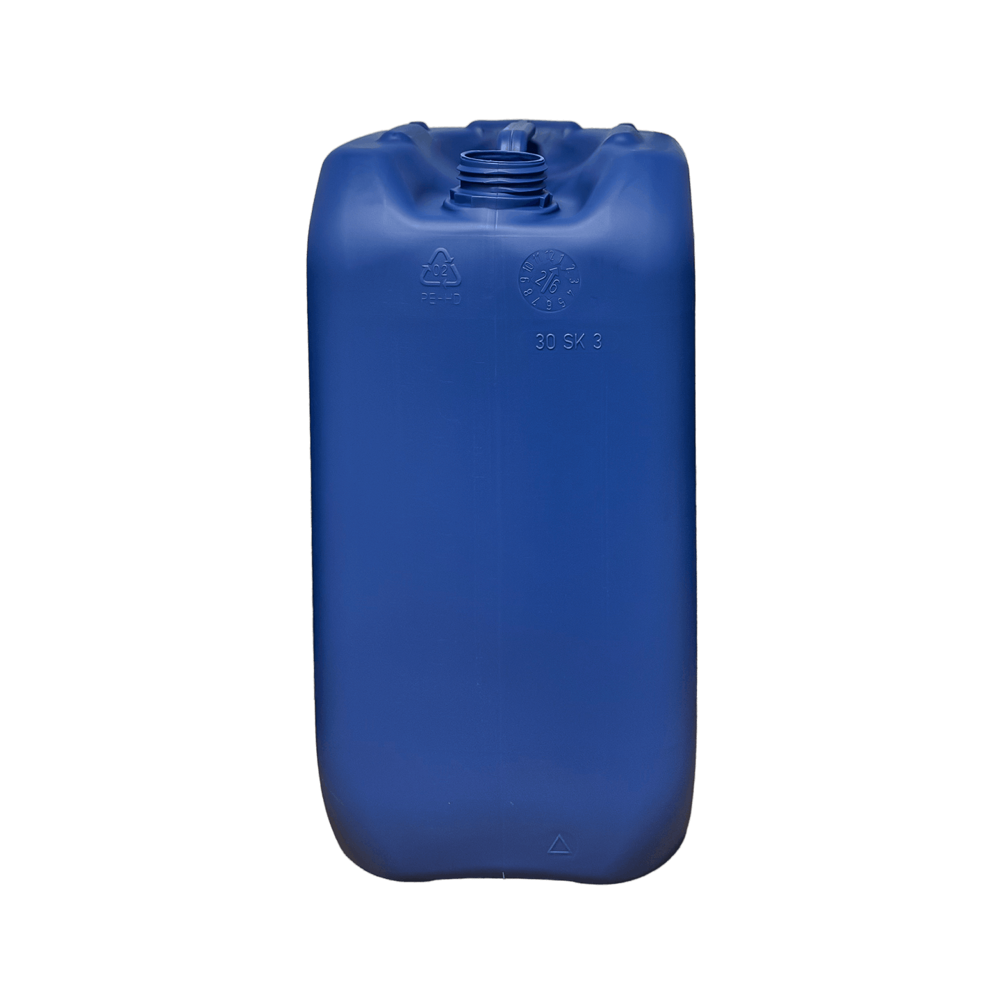 30 Litre Plastic Blue UN Approved Stackable Jerry Can with 61mm Neck 1300g
