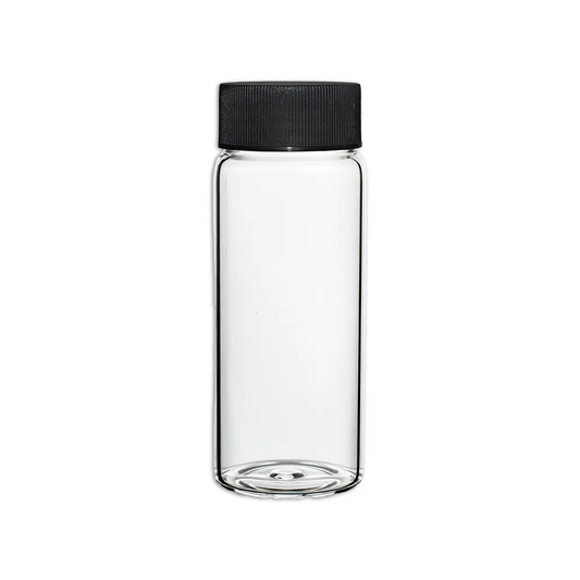 28ml Glass Vial with Black Screw Cap Invopak