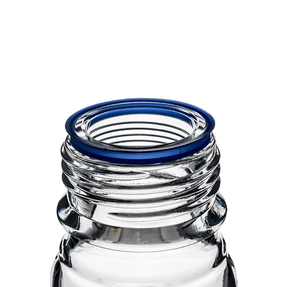 50ml Clear Glass Reagent Bottle with Blue Screw Cap Invopak