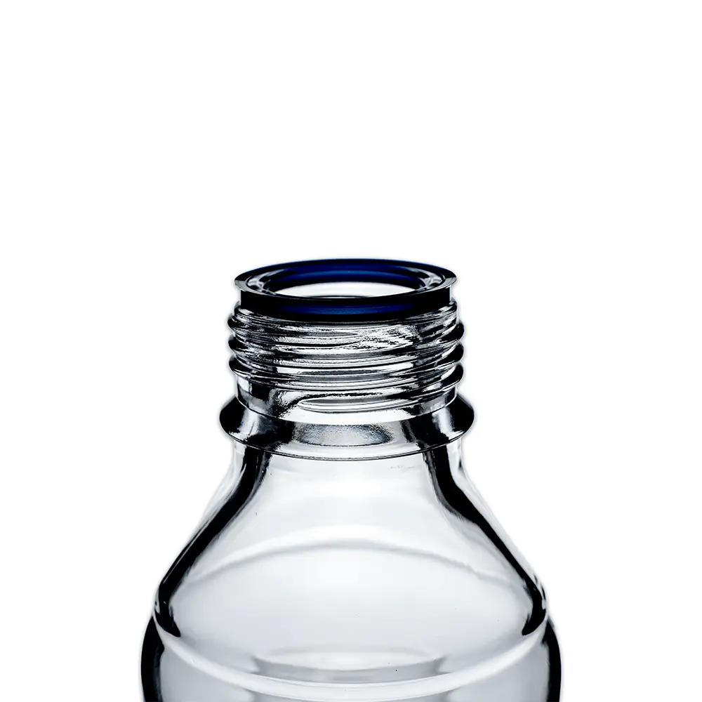500ml Clear Glass Reagent Bottle with Blue Screw Cap Invopak