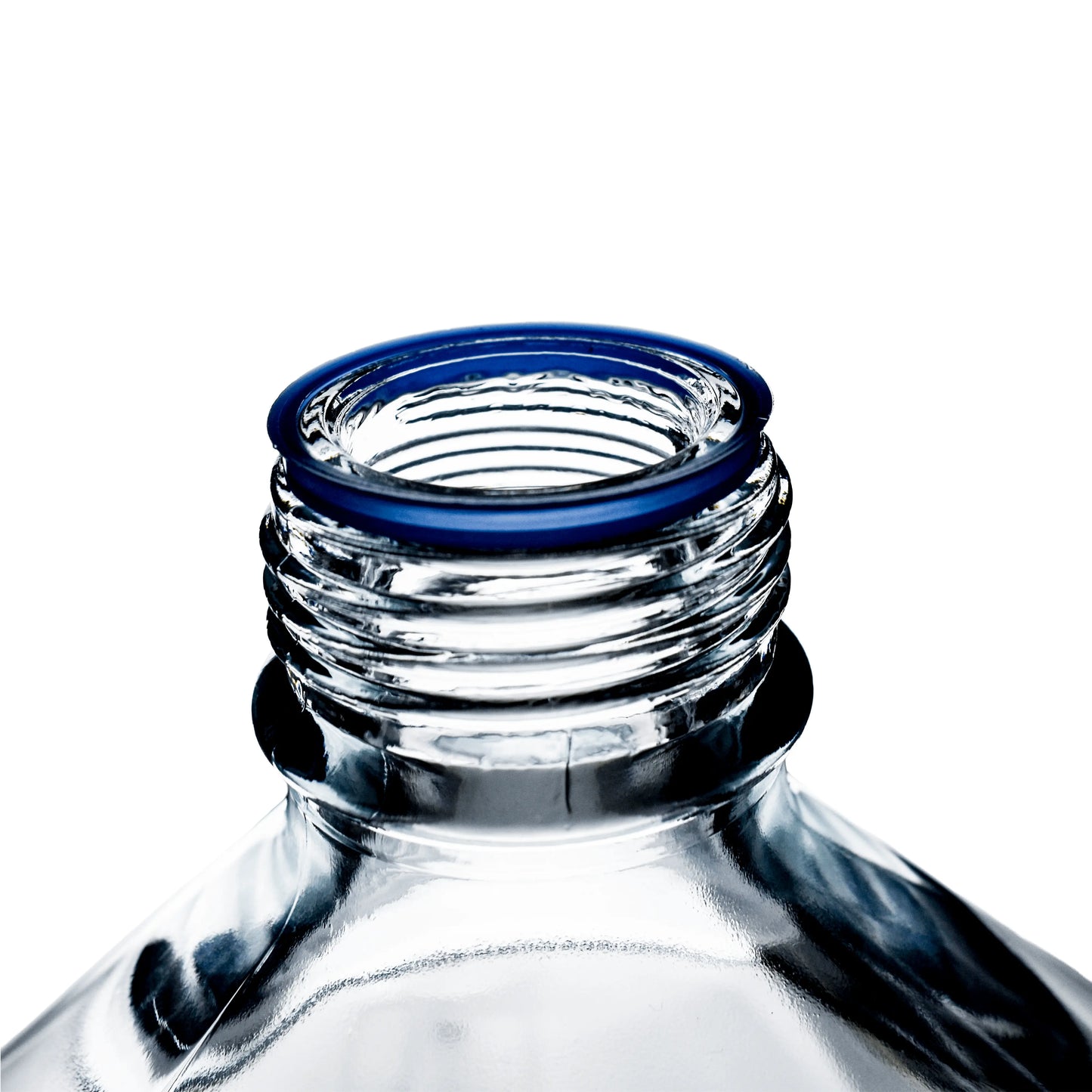 1L Clear Glass Reagent Bottle with Blue Screw Cap Invopak