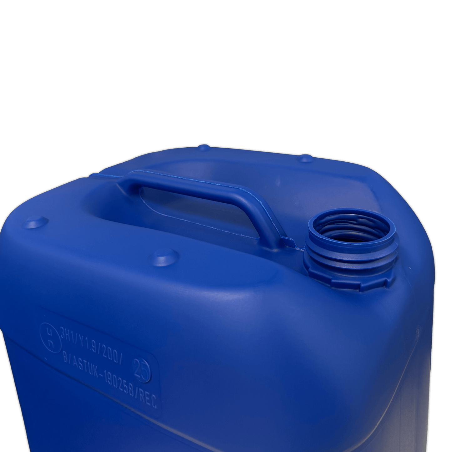 20 Litre Recycled Plastic UN Approved Blue Stackable Jerry Can with 61mm Neck
