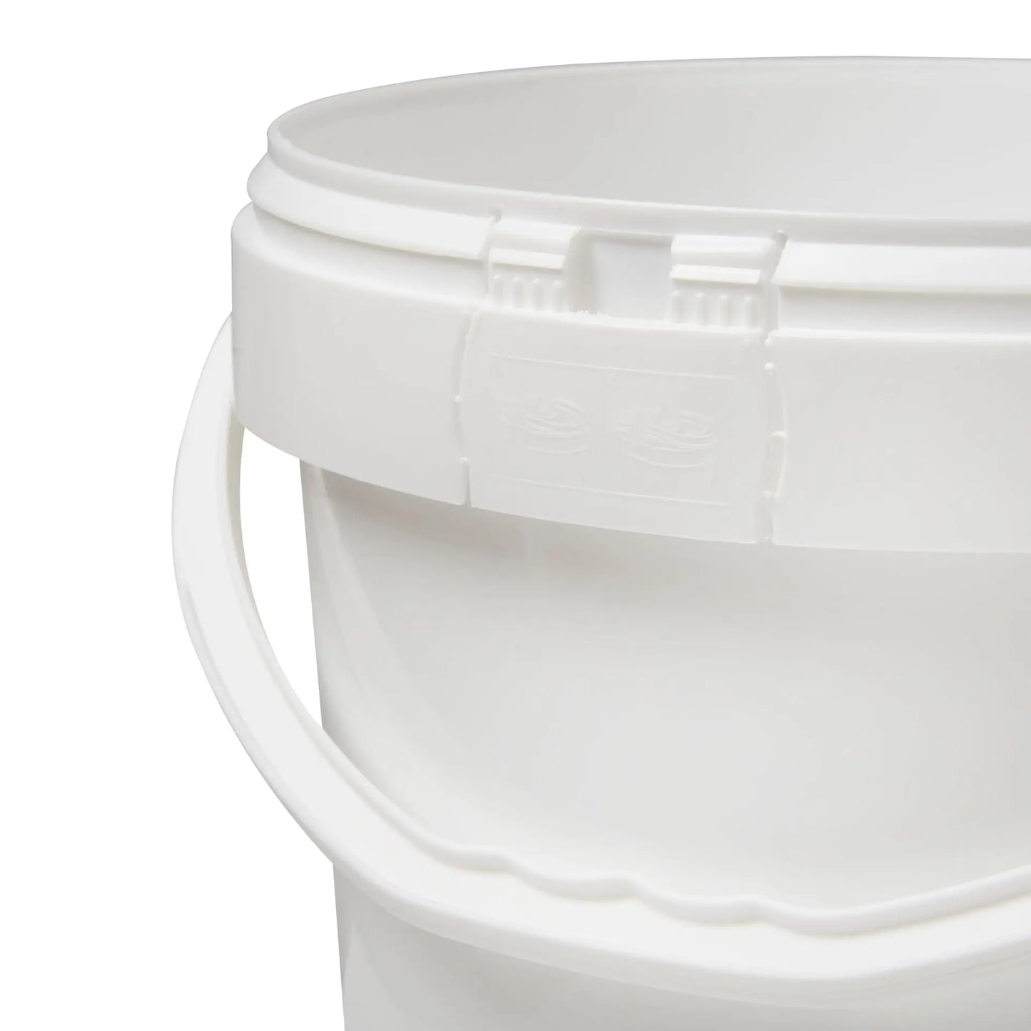 10 Litre Plastic White UN Approved Bucket with Plastic Handle Invopak