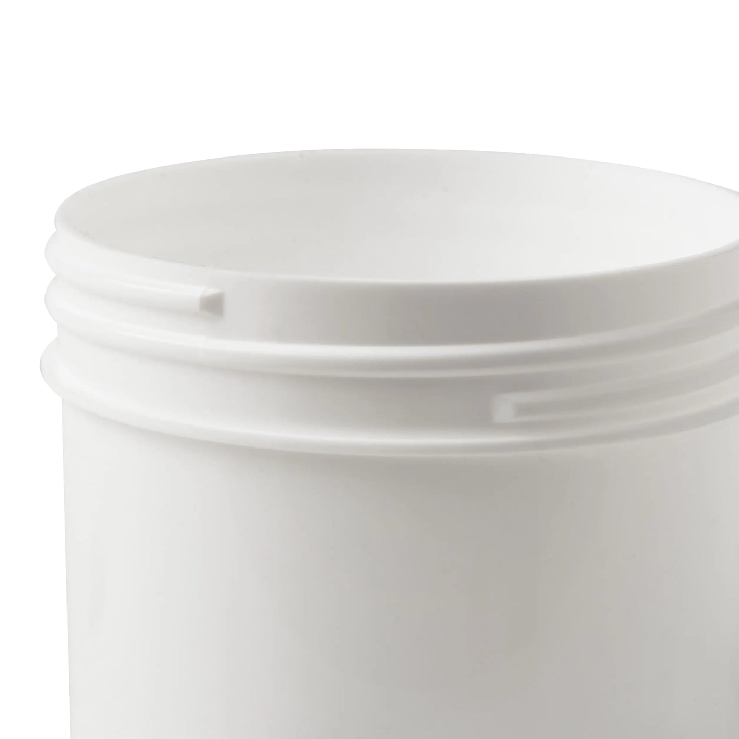 150 ML Plastic White Cylindrical Jar 70mm Screw Neck Invopak