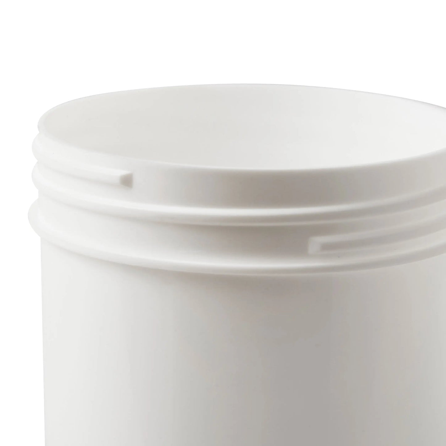 250 ML Plastic White Cylindrical Jar 70mm Screw Neck Invopak