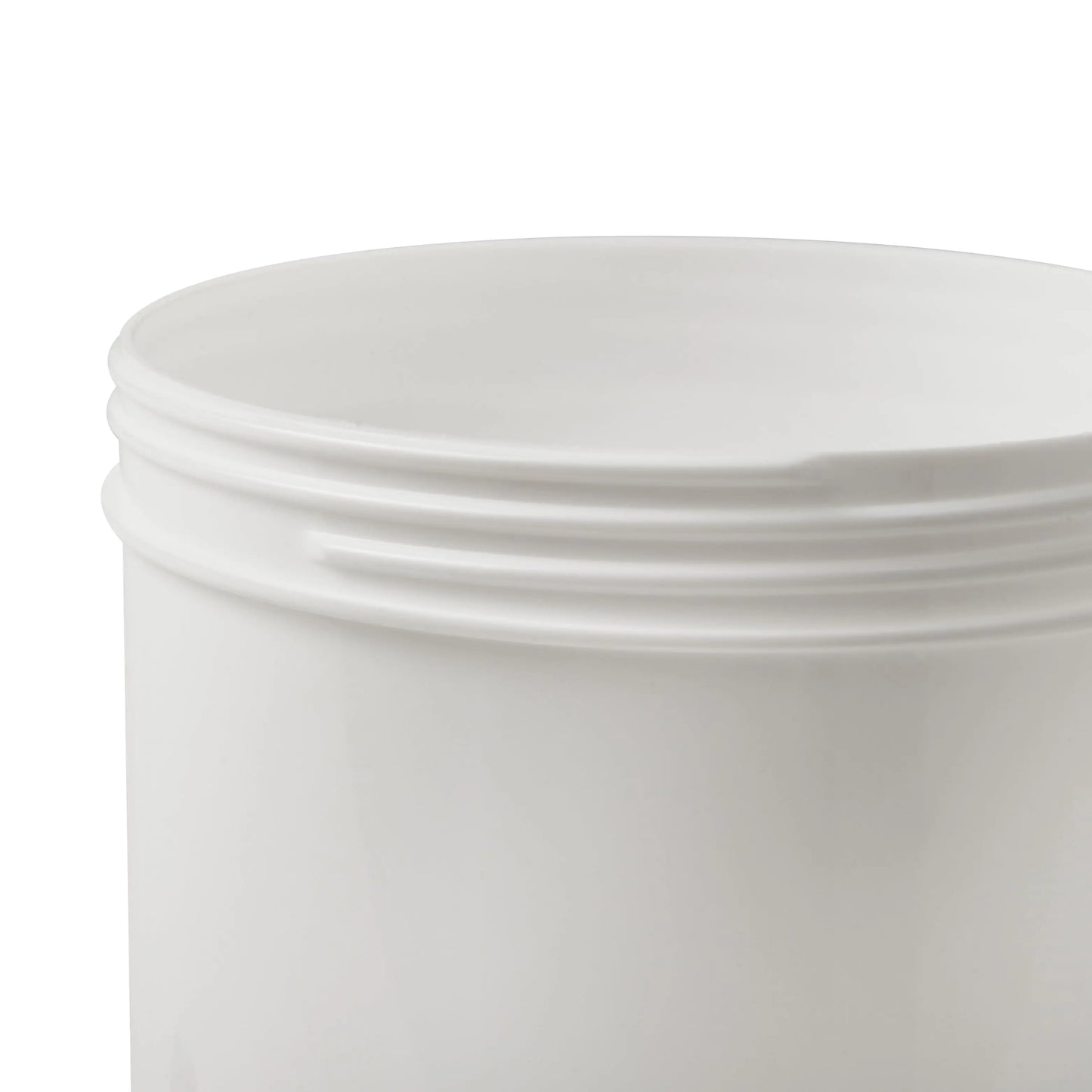500 ML Plastic White Cylindrical Jar 100mm Screw Neck Invopak