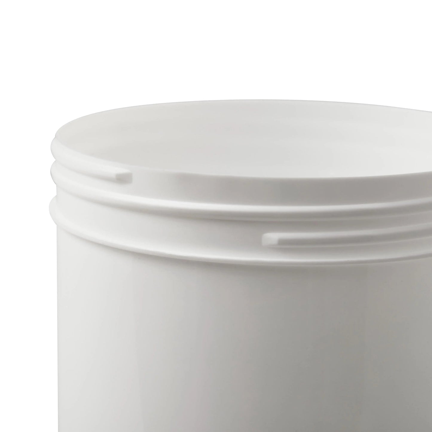 1 Litre Plastic White Cylindrical Jar 115mm Screw Neck Invopak
