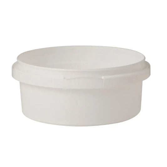 180 ML Plastic White Tamper Evident Tub Invopak
