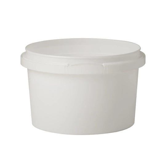280ml White Plastic Tamper Evident Tub Invopak