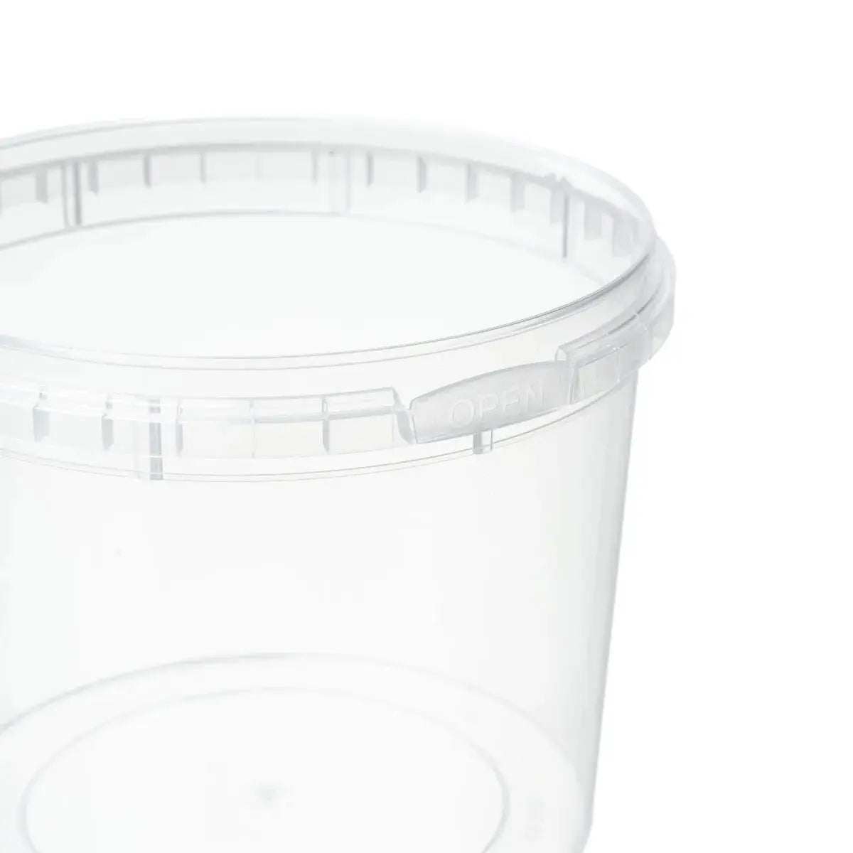 800 ML Plastic Clear Tamper Evident Tub Invopak
