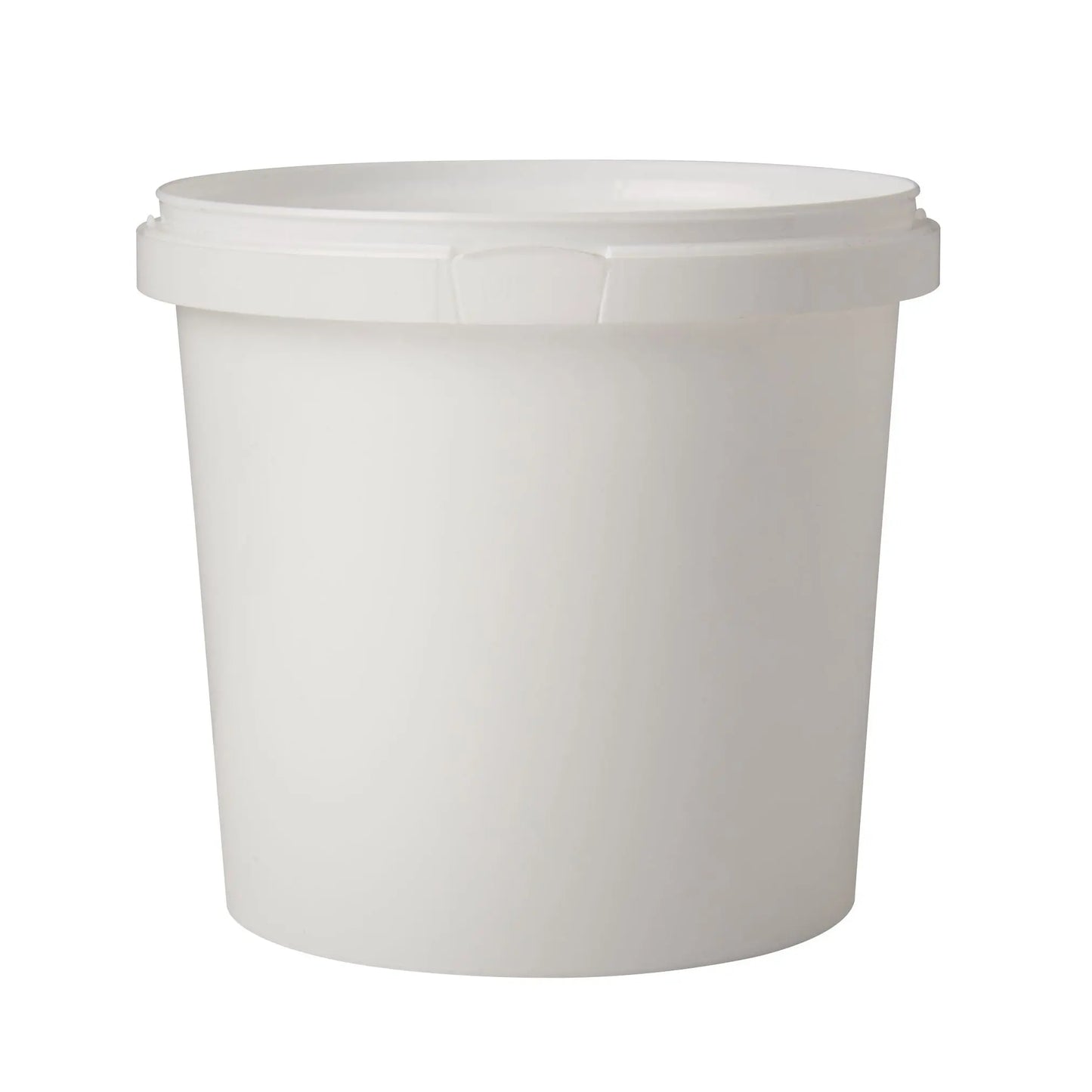 1.5 Litre Plastic White Tamper Evident Tub Invopak