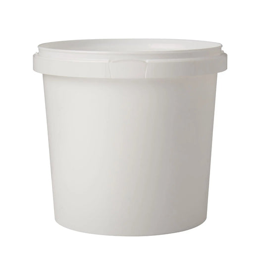 1.5 Litre Plastic White Tamper Evident Tub Invopak
