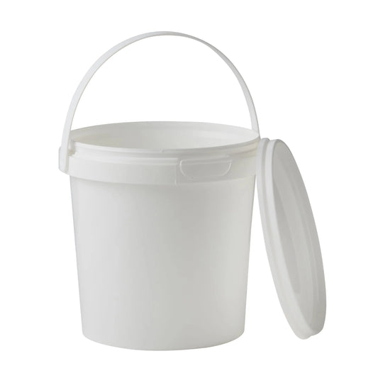 770 ML Plastic White Tamper Evident Tub with Plastic Handle and Lid Invopak