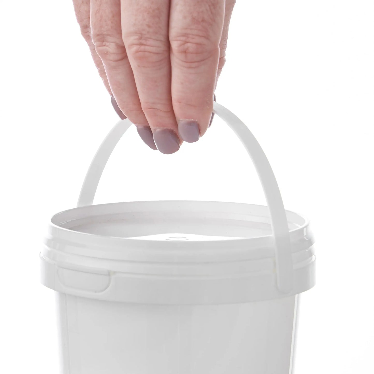 770 ML Plastic White Tamper Evident Tub with Plastic Handle and Lid Invopak