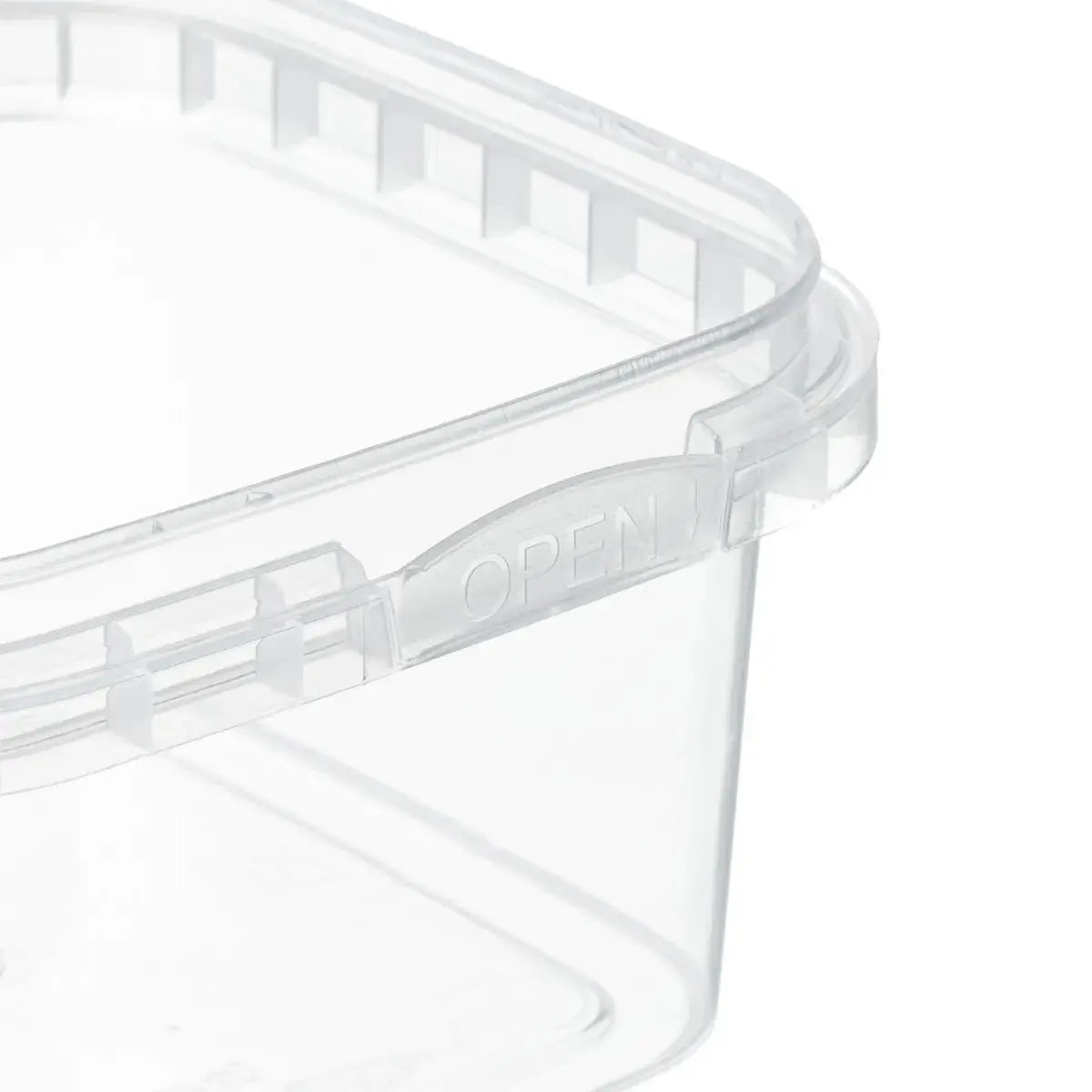 280ml Clear Plastic Tamper Evident Square Tub Invopak