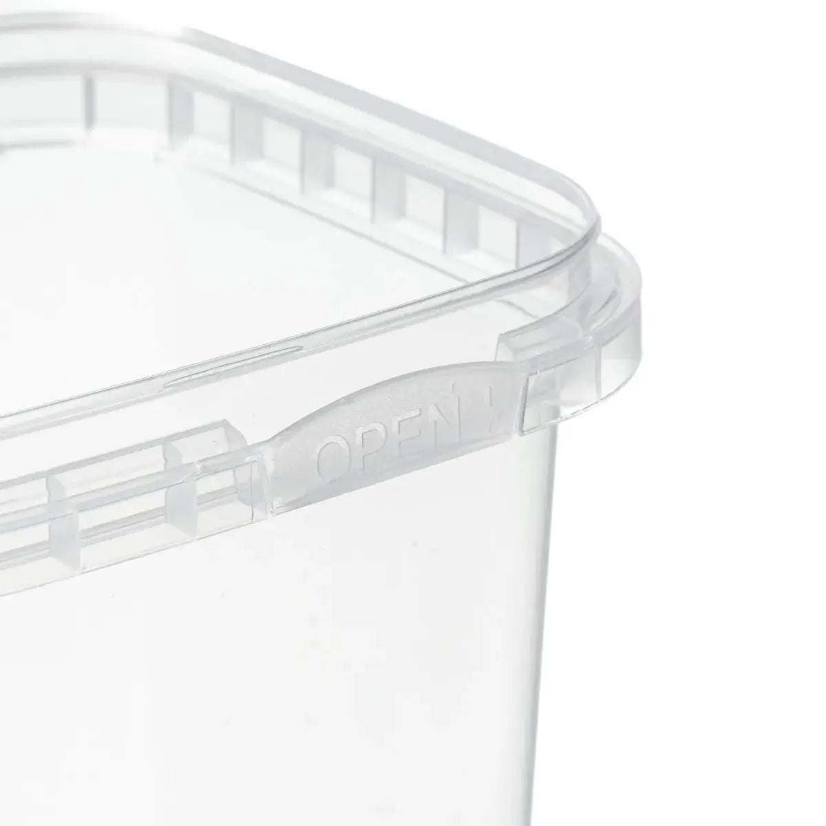 520ml Plastic Tamper Evident Clear Square Tub Invopak