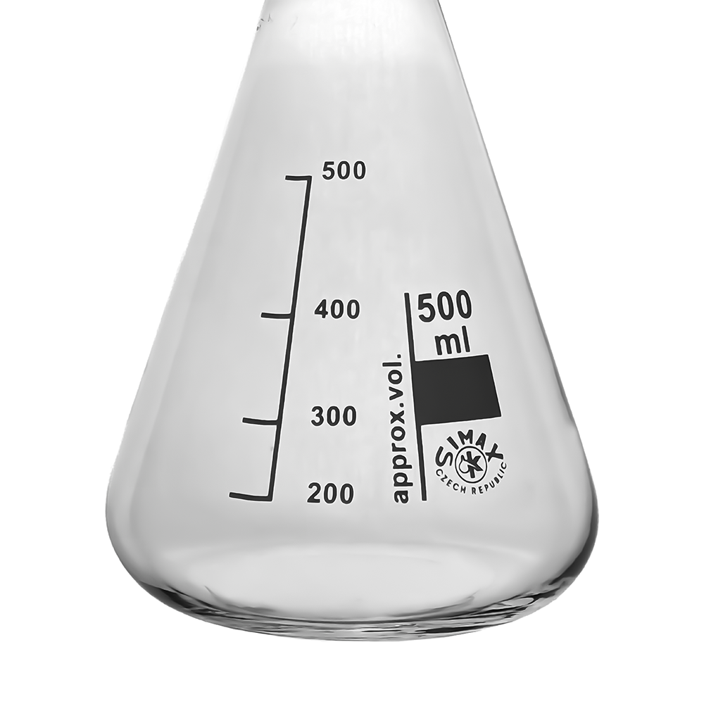 Simax Conical Flask Narrow Neck, 500ml, Borosilicate Glass