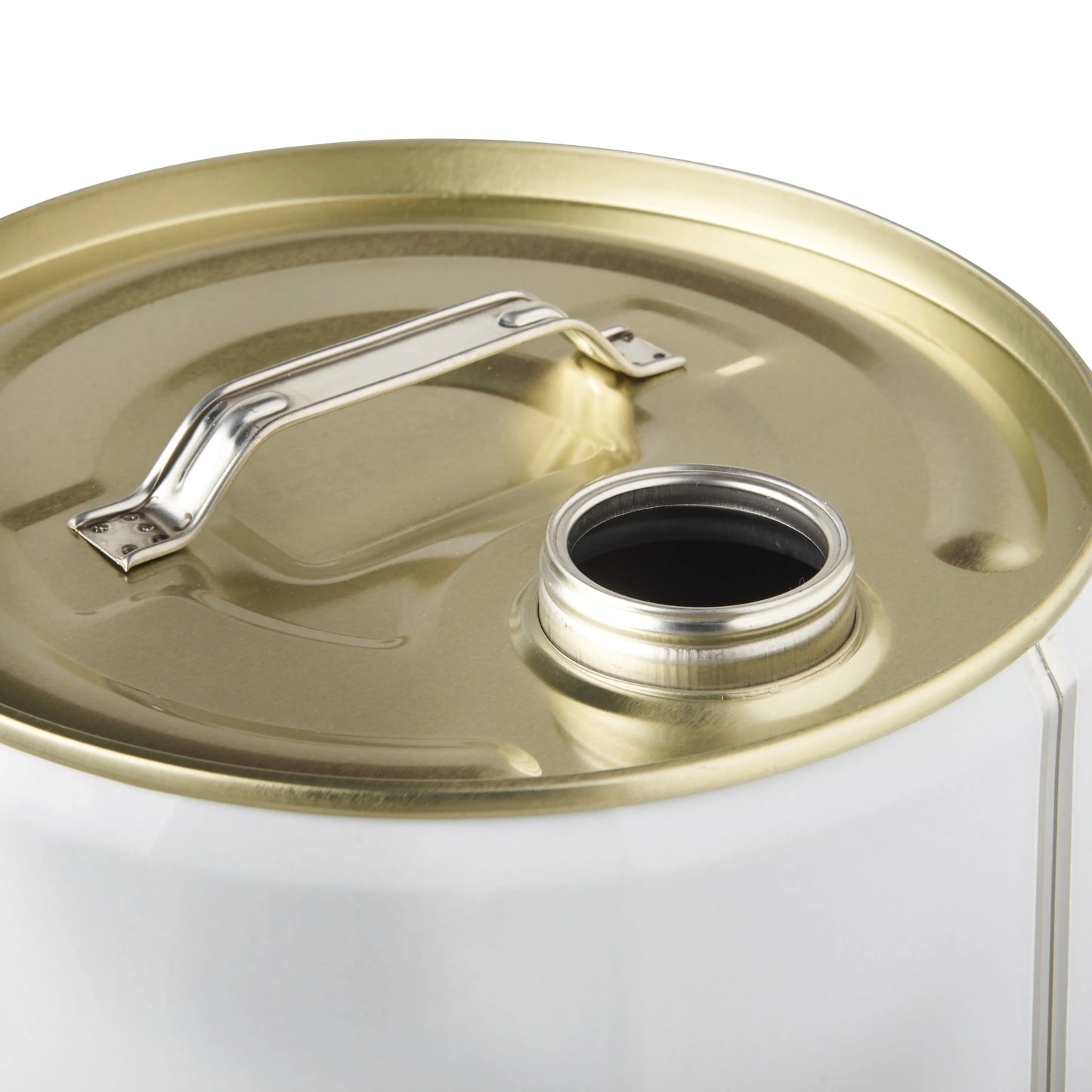 25 L Tinplate White UN Approved Drum Plain Interior - 59mm Screw Neck Invopak